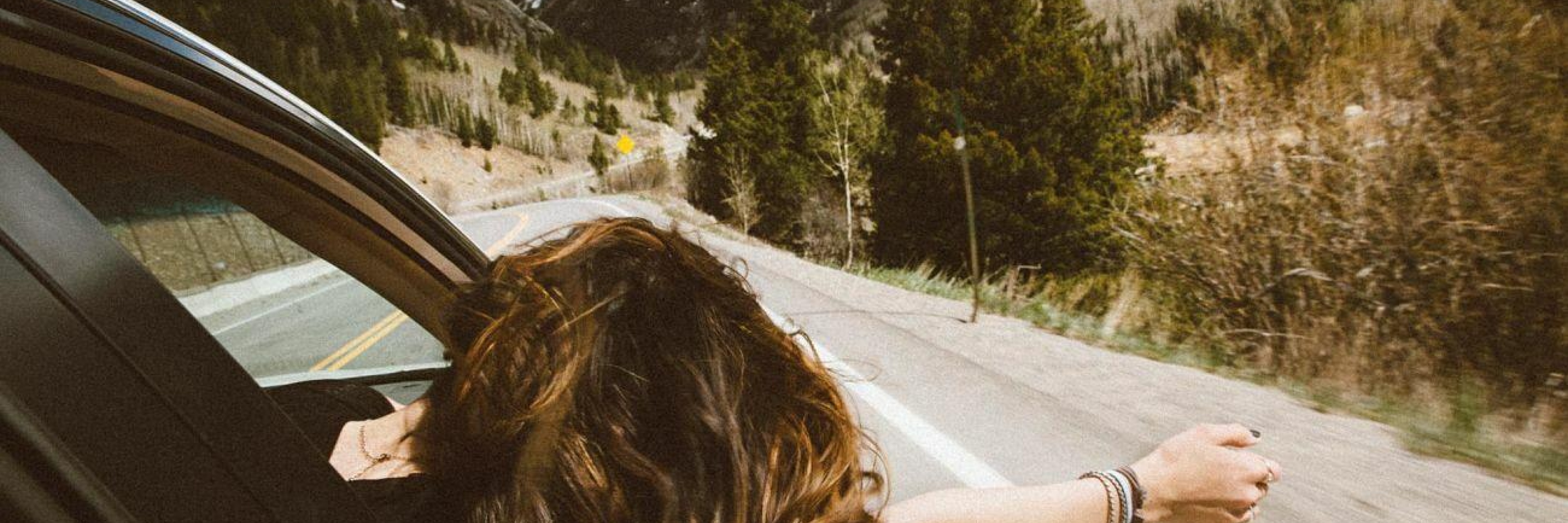 Girl in car