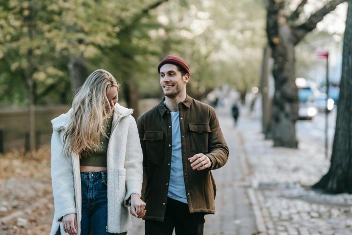 Walk through park