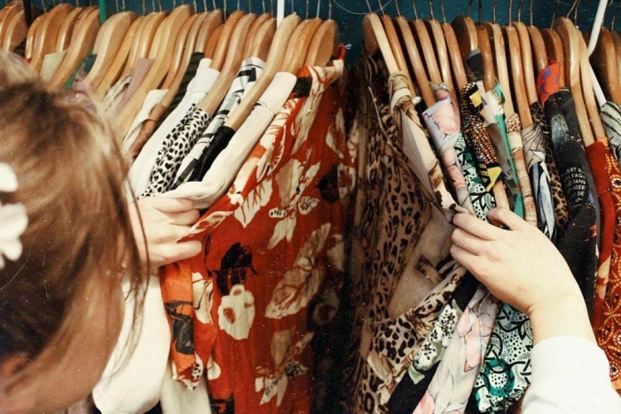 Rummage through clothes 1